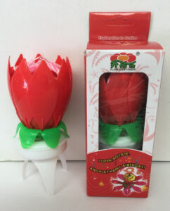 14 Flame Musical Rotating Sparkler Birthday Candle