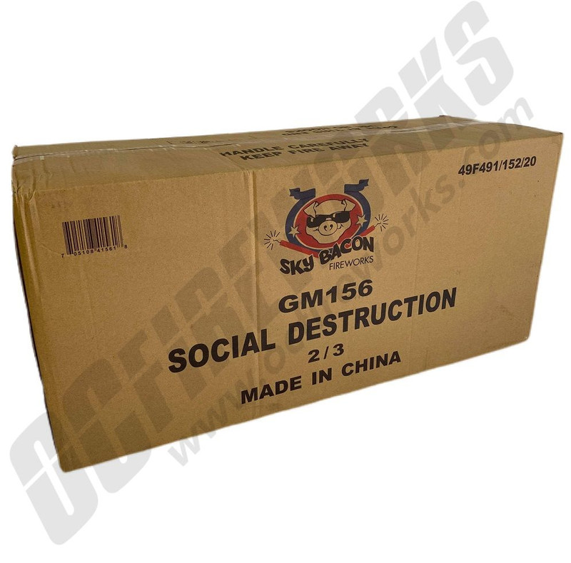 Wholesale Fireworks Social Destruction 6/1 Case