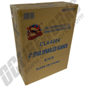 Wholesale Fireworks Star Spangled Banner 4″ Canister Shells Case 4/24